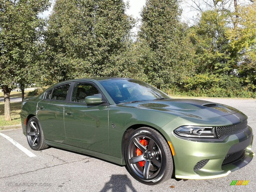 F8 Green 2018 Dodge Charger SRT Hellcat Exterior Photo #123642652