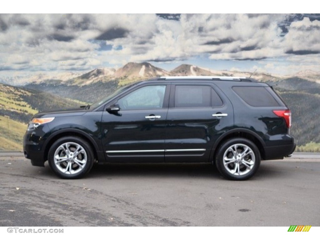 2014 Explorer Limited 4WD - Dark Side / Medium Light Stone photo #6