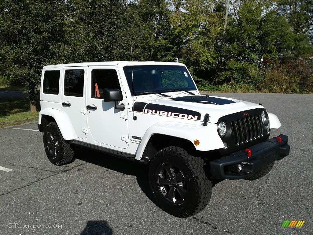 Bright White 2018 Jeep Wrangler Unlimited Rubicon Recon 4x4 Exterior Photo #123645130