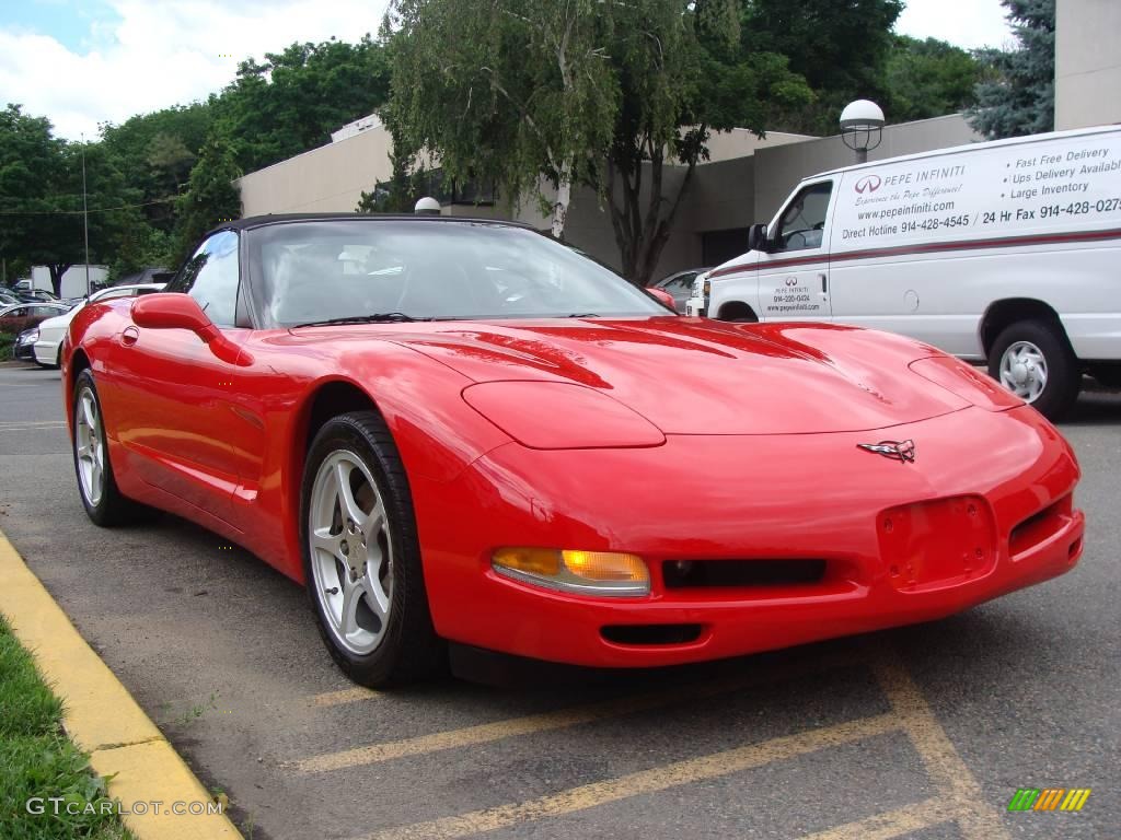 2000 Corvette Convertible - Torch Red / Black photo #3