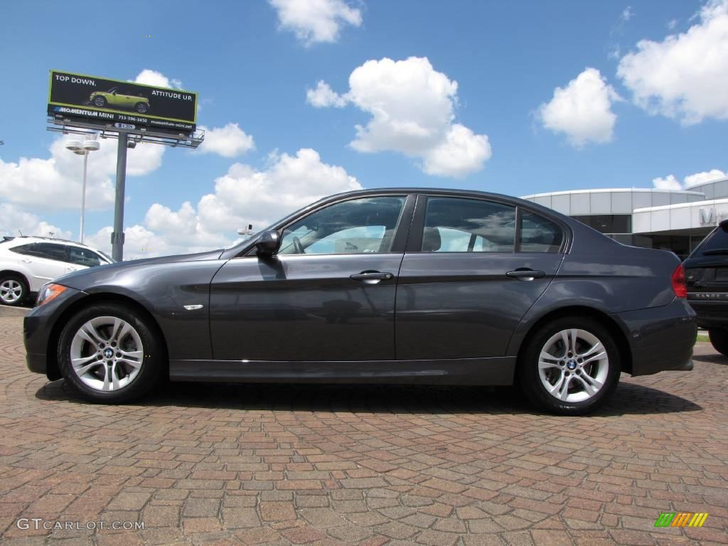 2008 3 Series 328i Sedan - Sparkling Graphite Metallic / Black photo #2