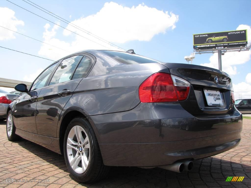 2008 3 Series 328i Sedan - Sparkling Graphite Metallic / Black photo #3