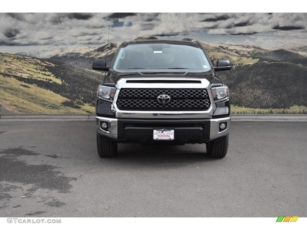 2018 Tundra SR5 CrewMax 4x4 - Midnight Black Metallic / Black photo #2