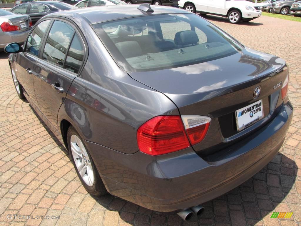 2008 3 Series 328i Sedan - Sparkling Graphite Metallic / Black photo #11