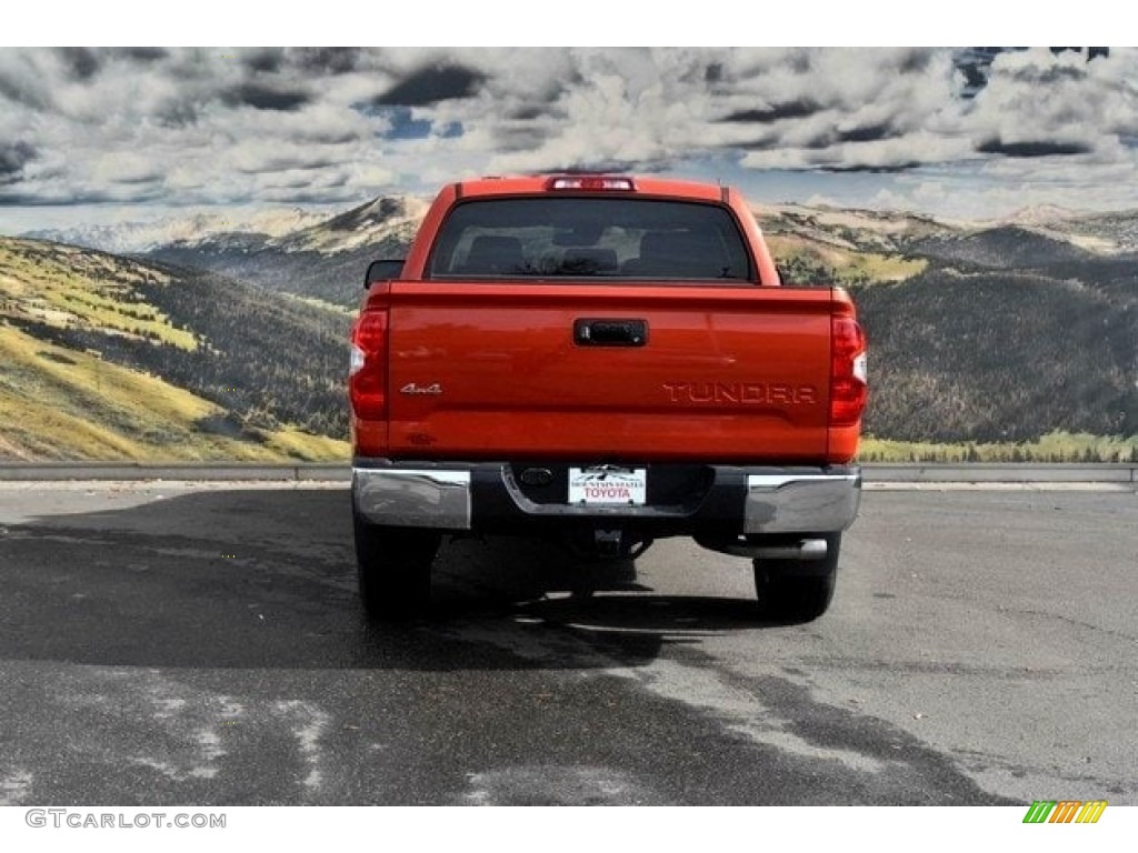 2018 Tundra SR5 CrewMax 4x4 - Inferno Orange / Black photo #4