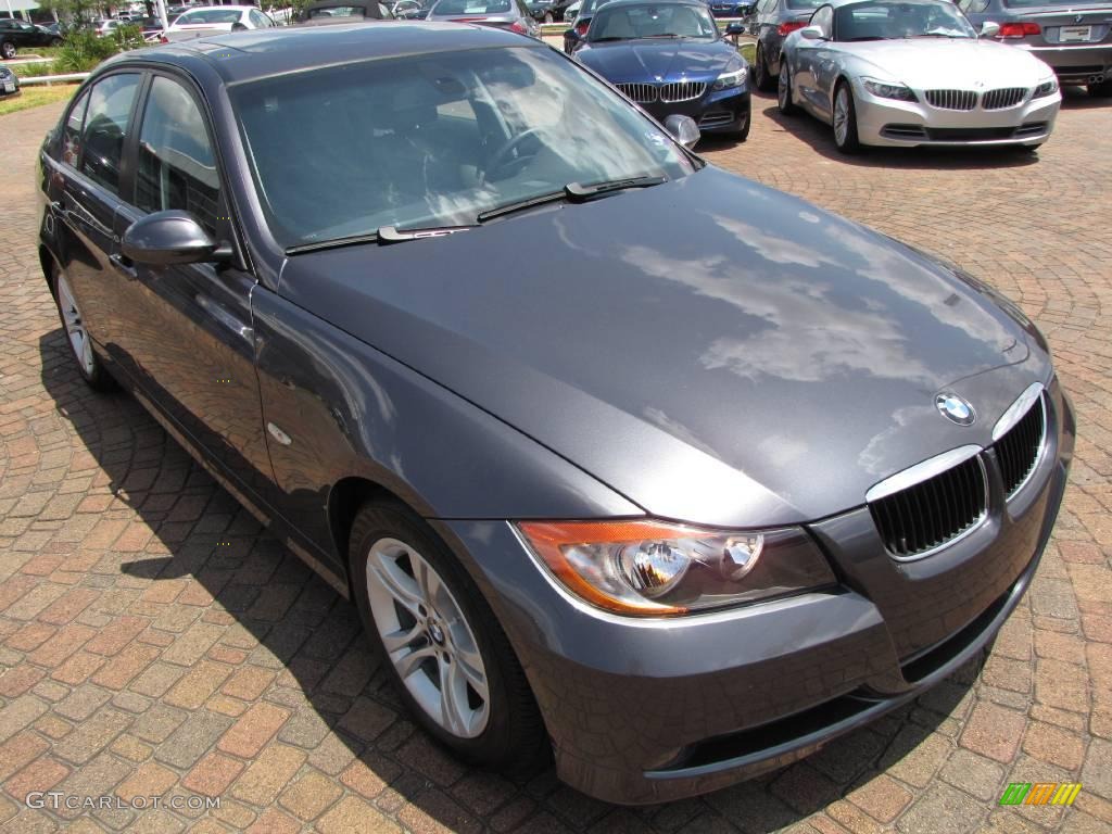 2008 3 Series 328i Sedan - Sparkling Graphite Metallic / Black photo #15