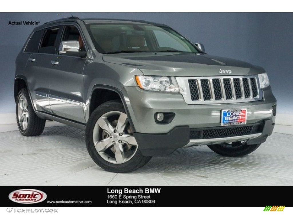 2013 Grand Cherokee Overland 4x4 - Mineral Gray Metallic / New Saddle/Black photo #1