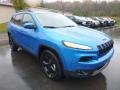 2018 Hydro Blue Pearl Jeep Cherokee Limited 4x4  photo #7