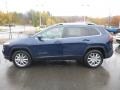 2018 Patriot Blue Pearl Jeep Cherokee Limited 4x4  photo #2