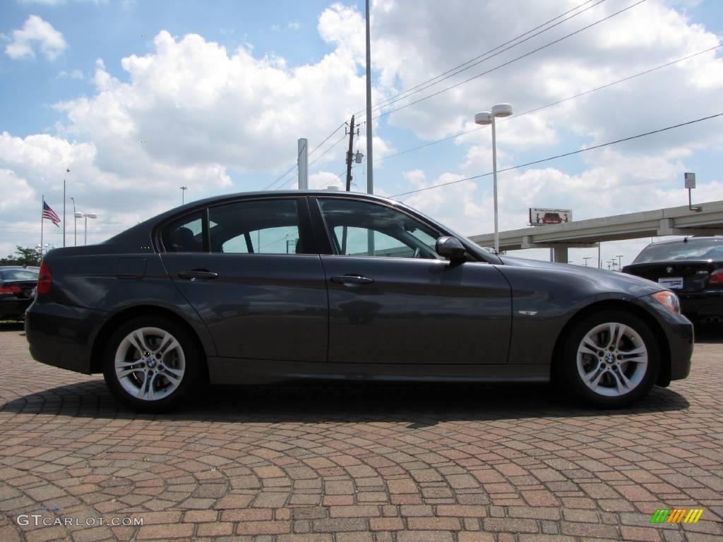 2008 3 Series 328i Sedan - Sparkling Graphite Metallic / Black photo #38