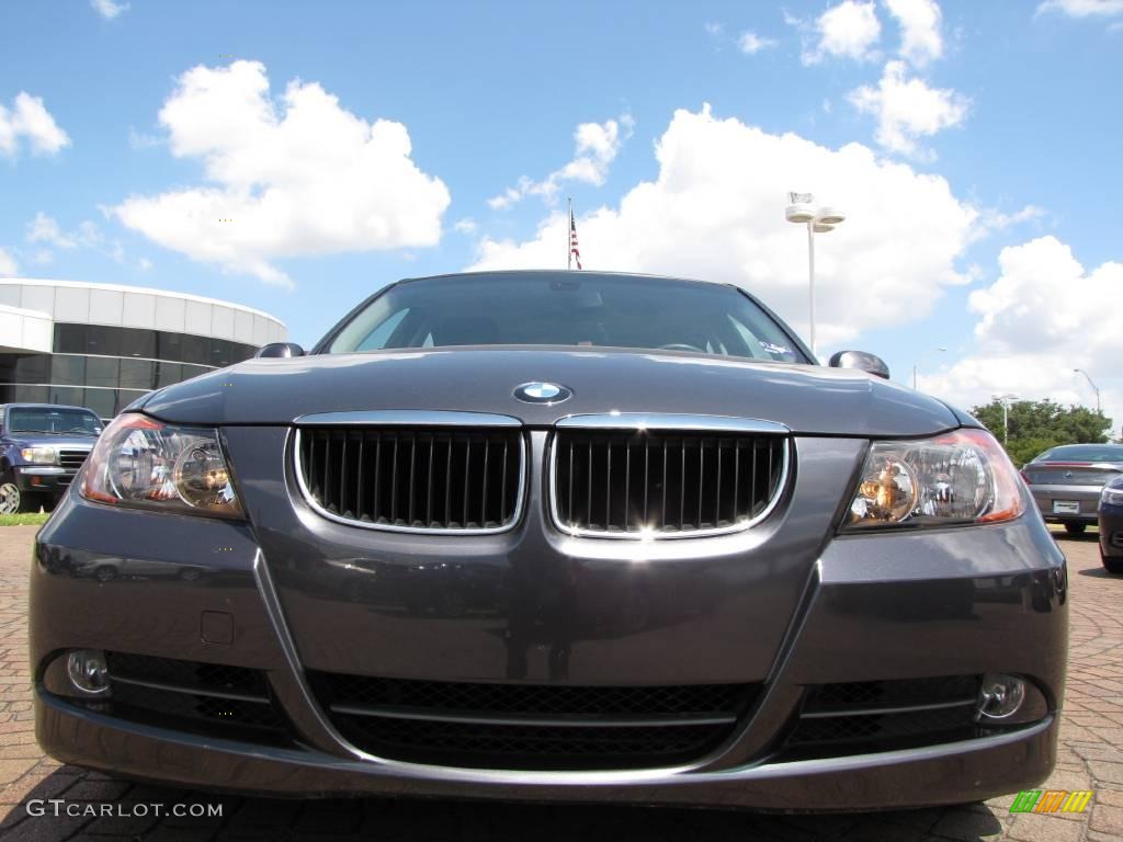 2008 3 Series 328i Sedan - Sparkling Graphite Metallic / Black photo #40