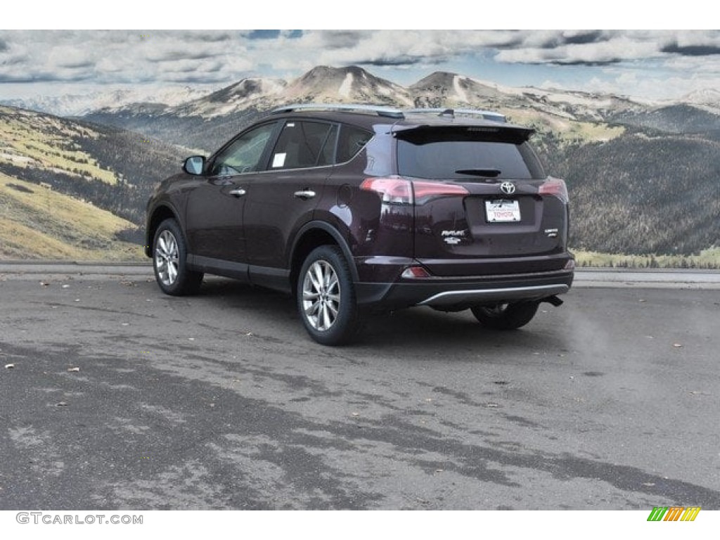 2018 RAV4 Limited AWD - Black Current Metallic / Black photo #3