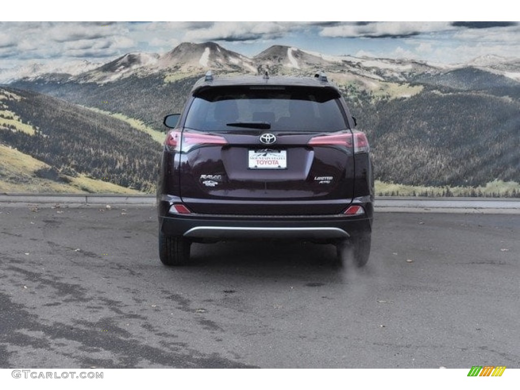 2018 RAV4 Limited AWD - Black Current Metallic / Black photo #4