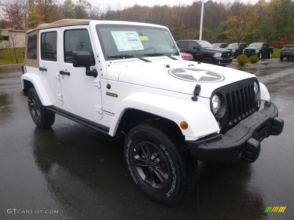 Bright White 2018 Jeep Wrangler Unlimited Freedom Edition 4X4 Exterior Photo #123651373