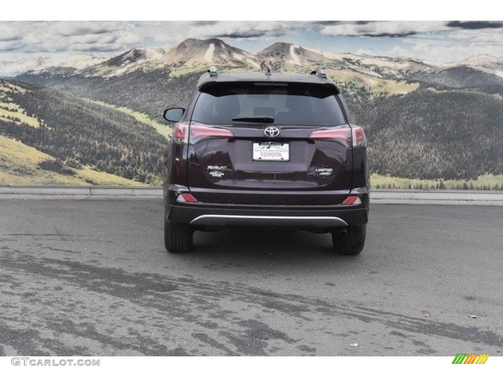 2018 RAV4 Limited AWD - Black Current Metallic / Nutmeg photo #4