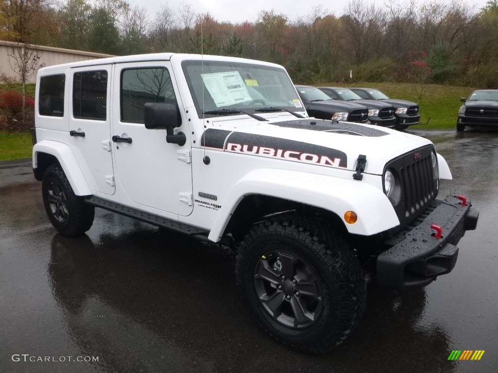 Bright White 2018 Jeep Wrangler Unlimited Rubicon Recon 4x4 Exterior Photo #123651946