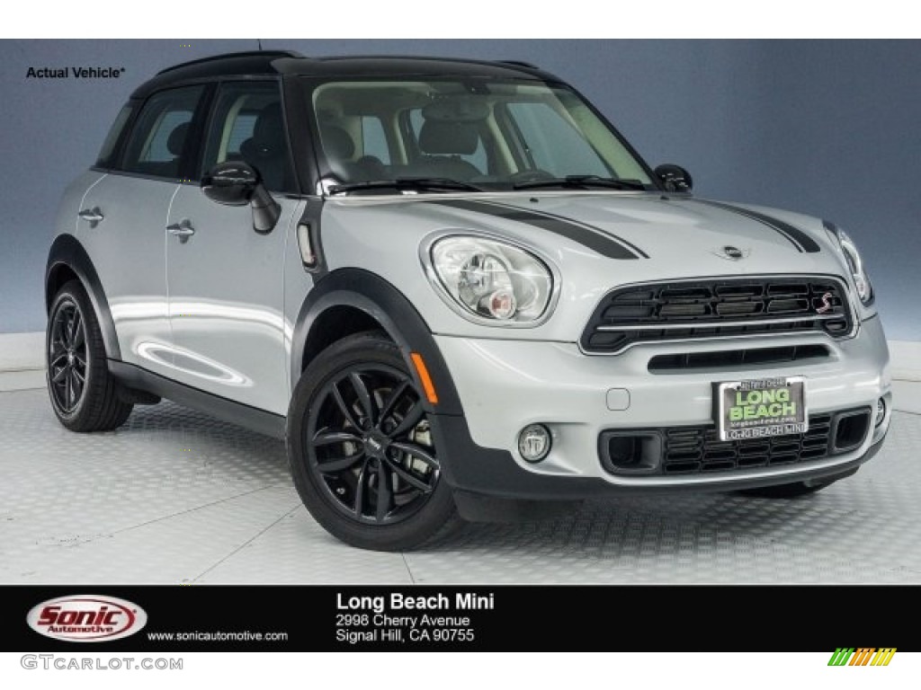 2015 Countryman Cooper S - Crystal Silver Metallic / Carbon Black photo #1