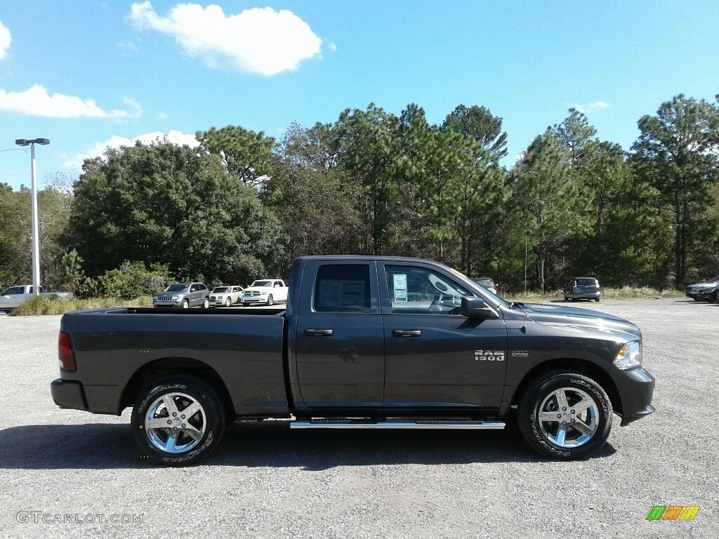 2018 1500 Express Quad Cab - Maximum Steel Metallic / Black/Diesel Gray photo #6