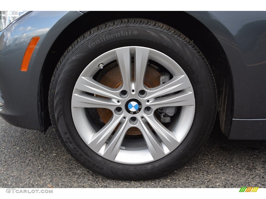 2017 3 Series 330i xDrive Sedan - Mineral Grey Metallic / Black photo #32