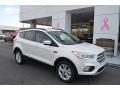 White Platinum 2018 Ford Escape SEL Exterior