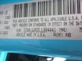 PQB: Chief Blue 2018 Jeep Wrangler Sport 4x4 Color Code