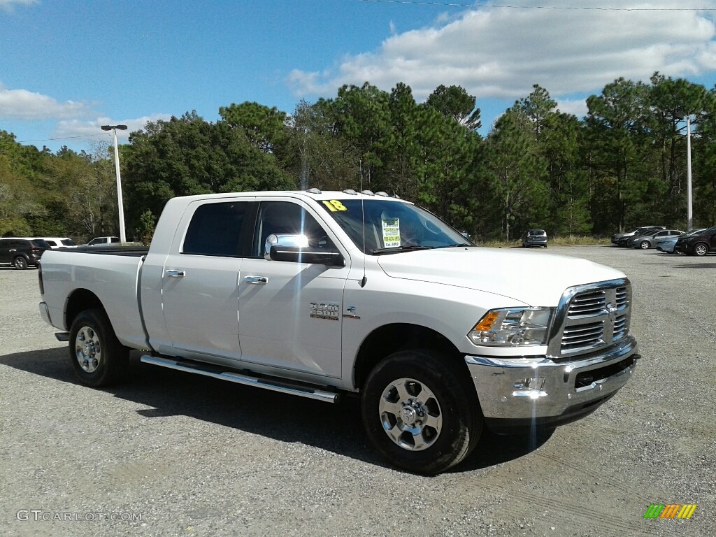 Bright White 2018 Ram 2500 Big Horn Mega Cab 4x4 Exterior Photo #123653683