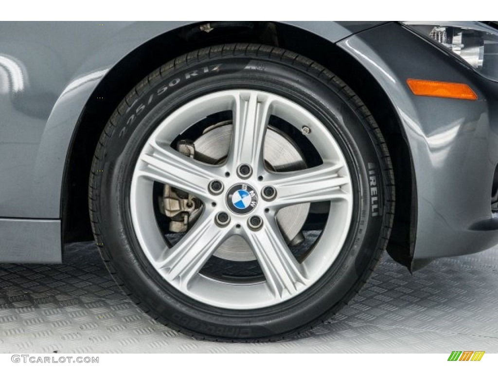 2014 3 Series 320i Sedan - Mineral Grey Metallic / Black photo #8