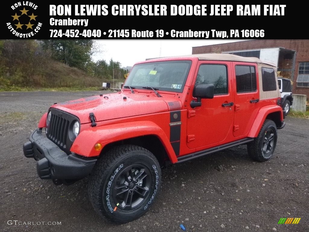 2018 Wrangler Unlimited Freedom Edition 4X4 - Firecracker Red / Black photo #1