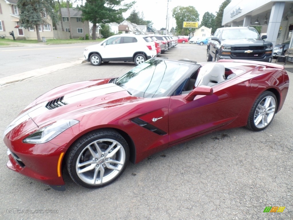 2018 Corvette Stingray Convertible - Long Beach Red Metallic Tintcoat / Gray photo #5