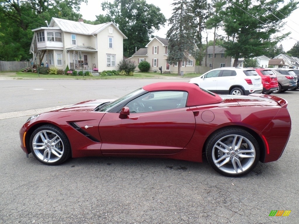 2018 Corvette Stingray Convertible - Long Beach Red Metallic Tintcoat / Gray photo #7
