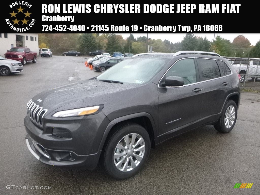 2018 Cherokee Overland 4x4 - Granite Crystal Metallic / Black photo #1