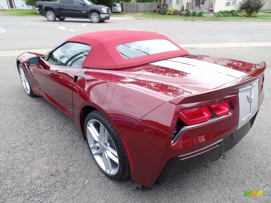 2018 Corvette Stingray Convertible - Long Beach Red Metallic Tintcoat / Gray photo #14