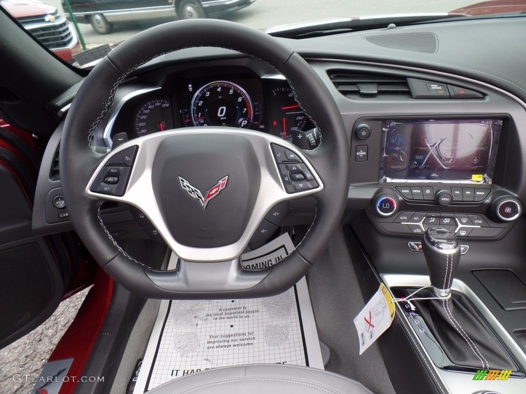 2018 Chevrolet Corvette Stingray Convertible Gray Dashboard Photo #123657163