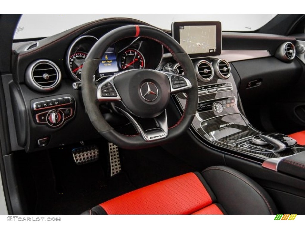 2017 Mercedes-Benz C 63 AMG S Coupe AMG Black/Red Pepper Dashboard Photo #123658225