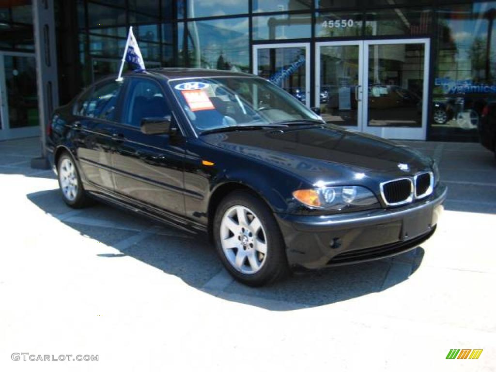 2004 3 Series 325i Sedan - Jet Black / Black photo #1