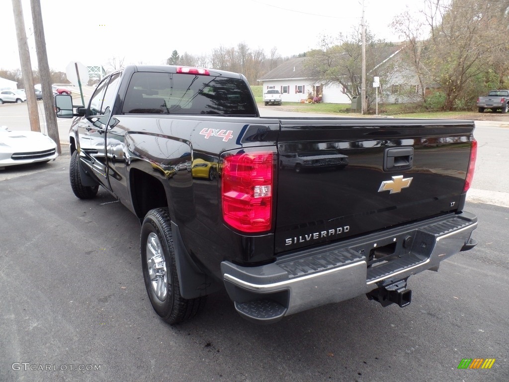 2017 Silverado 2500HD LT Double Cab 4x4 - Black / Jet Black photo #7