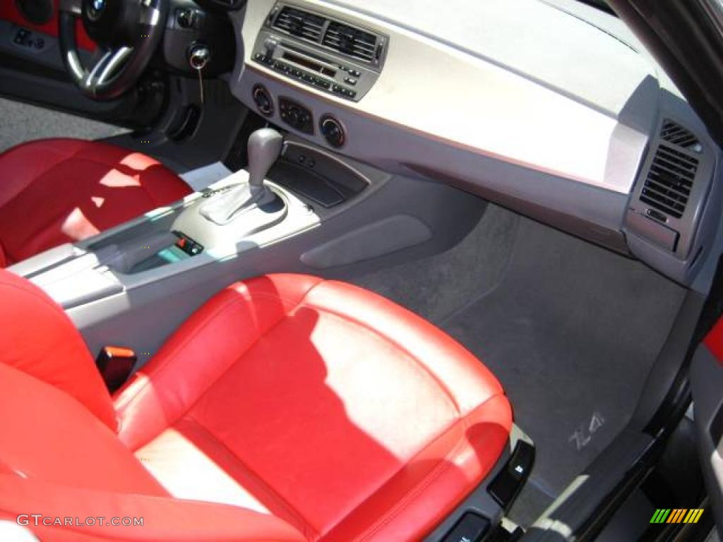 2003 Z4 2.5i Roadster - Sterling Grey Metallic / Red photo #15