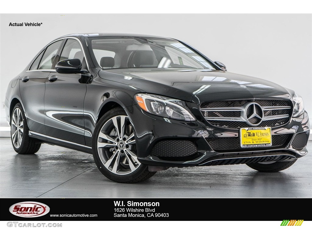 2018 C 300 Sedan - Black / Black photo #1