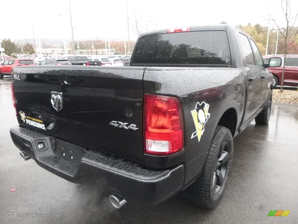 2018 1500 Express Crew Cab 4x4 - Brilliant Black Crystal Pearl / Black/Diesel Gray photo #5