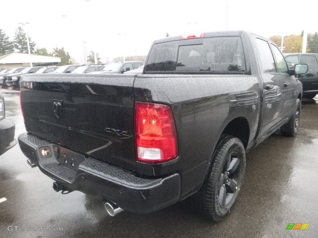 2018 1500 Big Horn Crew Cab 4x4 - Brilliant Black Crystal Pearl / Black/Diesel Gray photo #5
