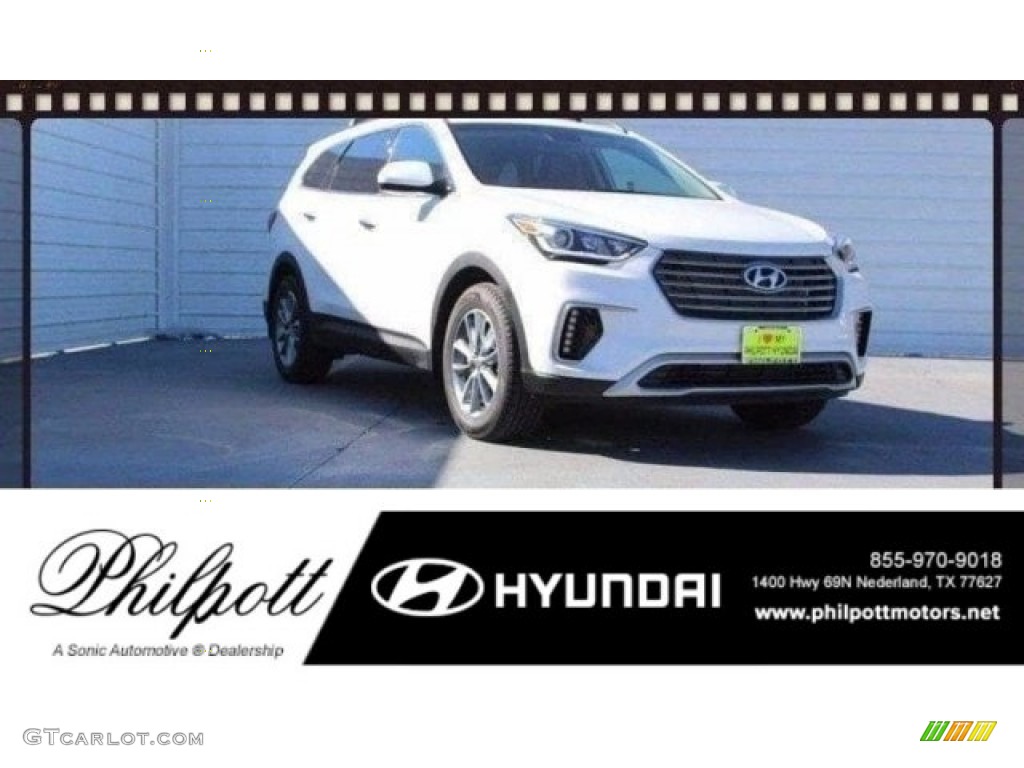 Monaco White Hyundai Santa Fe