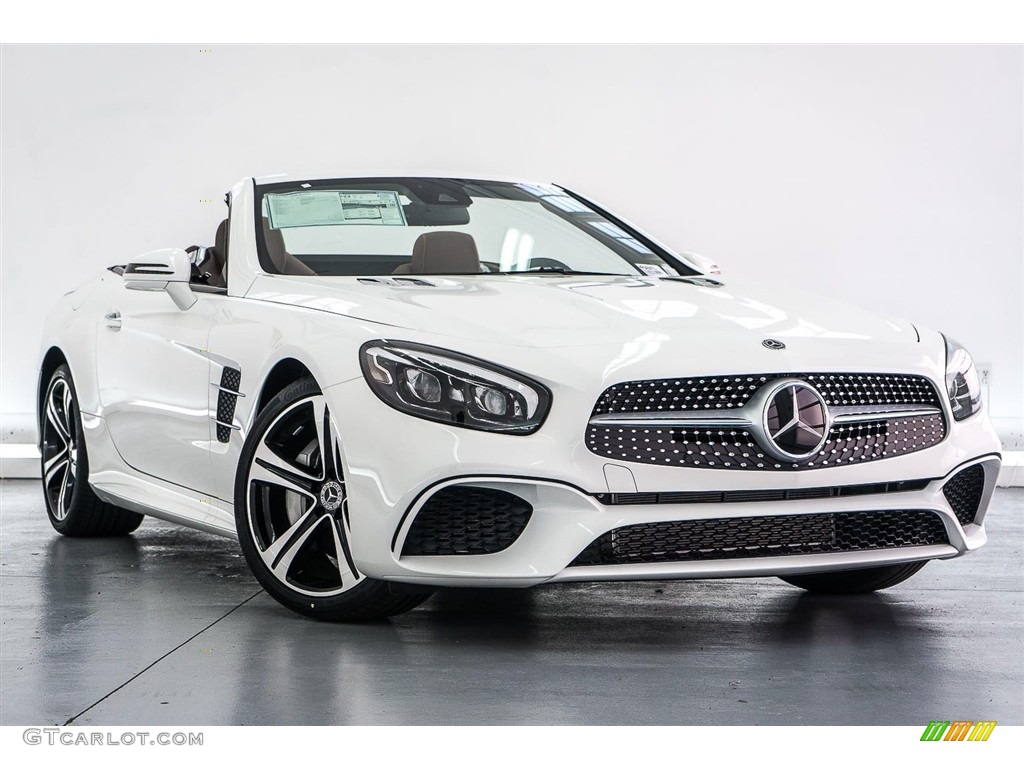 Polar White 2018 Mercedes-Benz SL 450 Roadster Exterior Photo #123662182