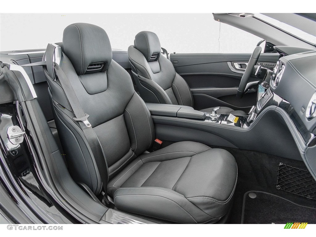 Black Interior 2018 Mercedes-Benz SL 450 Roadster Photo #123662527
