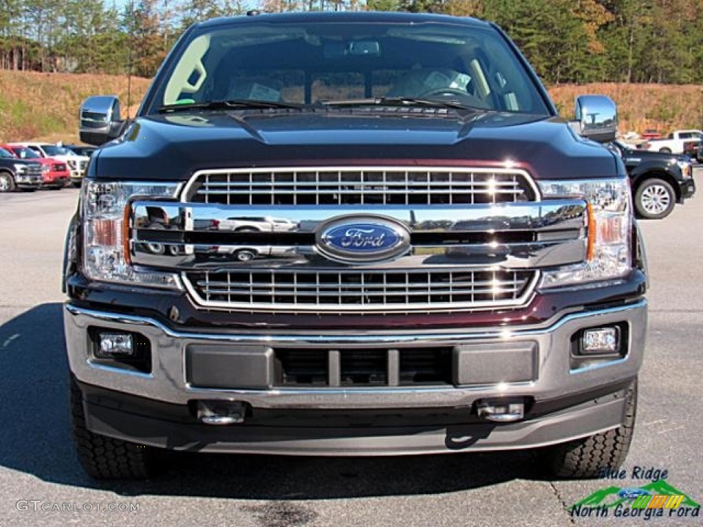 2018 F150 Lariat SuperCrew 4x4 - Magma Red / Light Camel photo #8