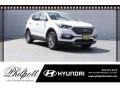 2018 Pearl White Hyundai Santa Fe Sport   photo #1