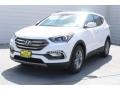 2018 Pearl White Hyundai Santa Fe Sport   photo #3