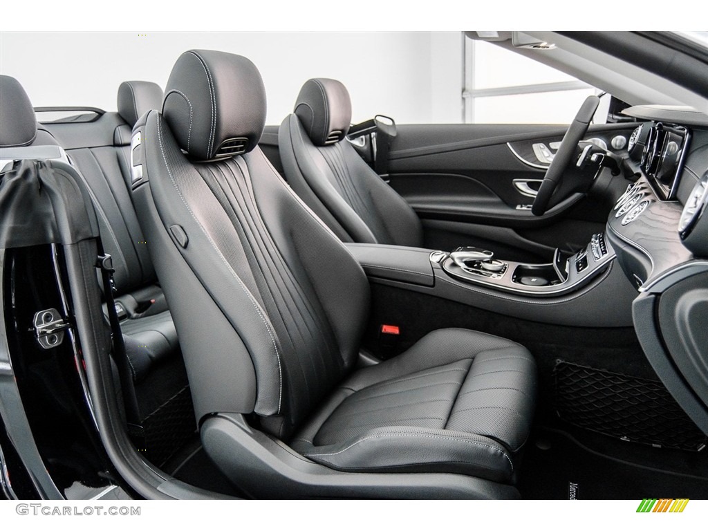 Black Interior 2018 Mercedes-Benz E 400 Convertible Photo #123663367