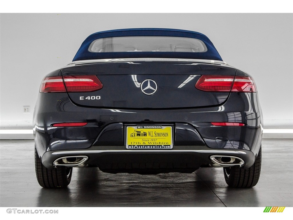 2018 E 400 Convertible - Lunar Blue Metallic / Macchiato Beige/Yacht Blue photo #4