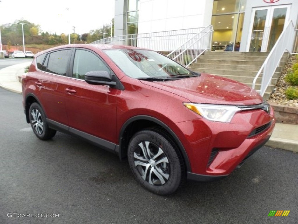 Ruby Flare Pearl 2018 Toyota RAV4 LE AWD Exterior Photo #123668390