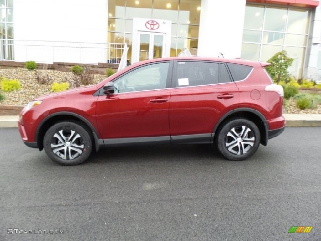 Ruby Flare Pearl 2018 Toyota RAV4 LE AWD Exterior Photo #123668477